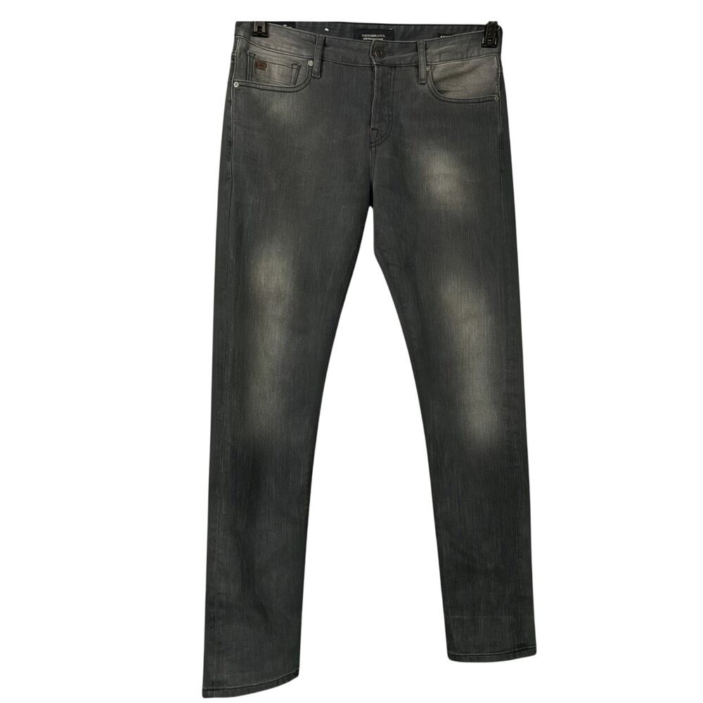 Scotch & Soda Mens 31x32 Ralston Gray Blue Wash Slim Straight Jeans Casual Work